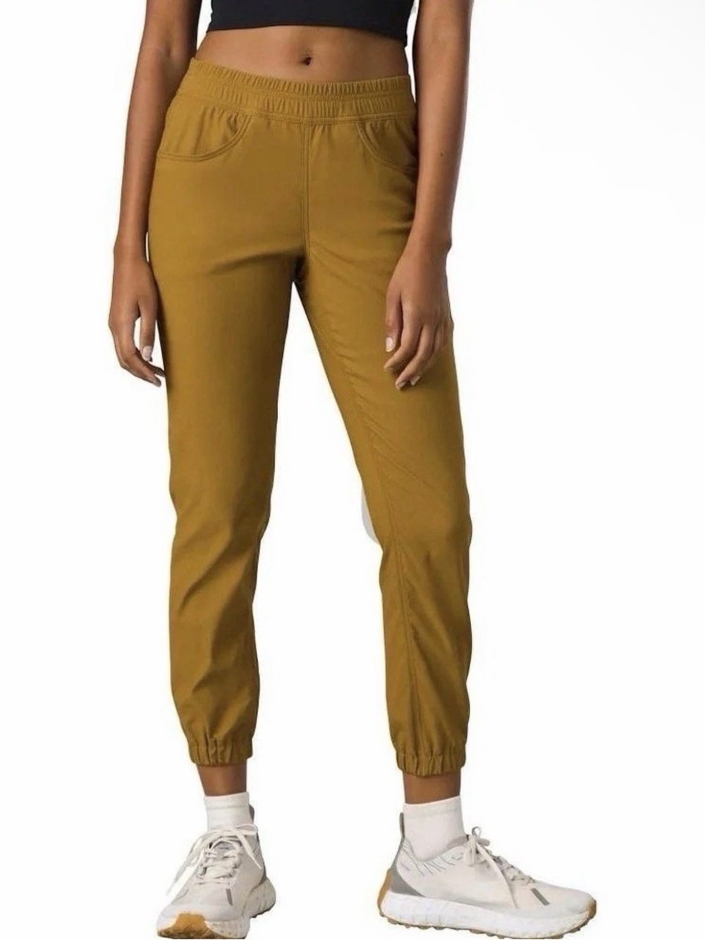 Prana Halle E-Waist Jogger II, Casual Elastic-Waist Pants in Bronze, NWT